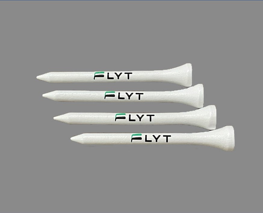 White FLYT Golf Tees (Pack of 100)