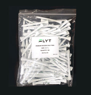 White FLYT Golf Tees (Pack of 100)